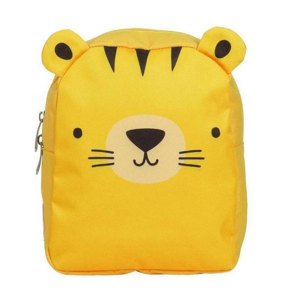 A Little Lovely Company Tiger Παιδική Τσάντα Πλάτης Κίτρινη 21x26x10εκ.