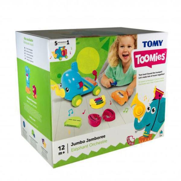 Tomy Toomies Βρεφικό Μουσικό Παιχνίδι Ελεφαντούλης Για 12+ Μηνών