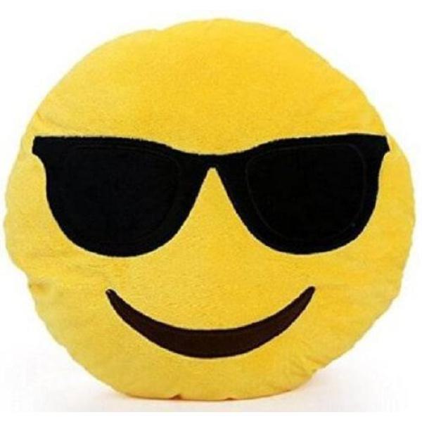 Διακοσμητικό Μαξιλάρι Emoji - Sun Glasses 30cm