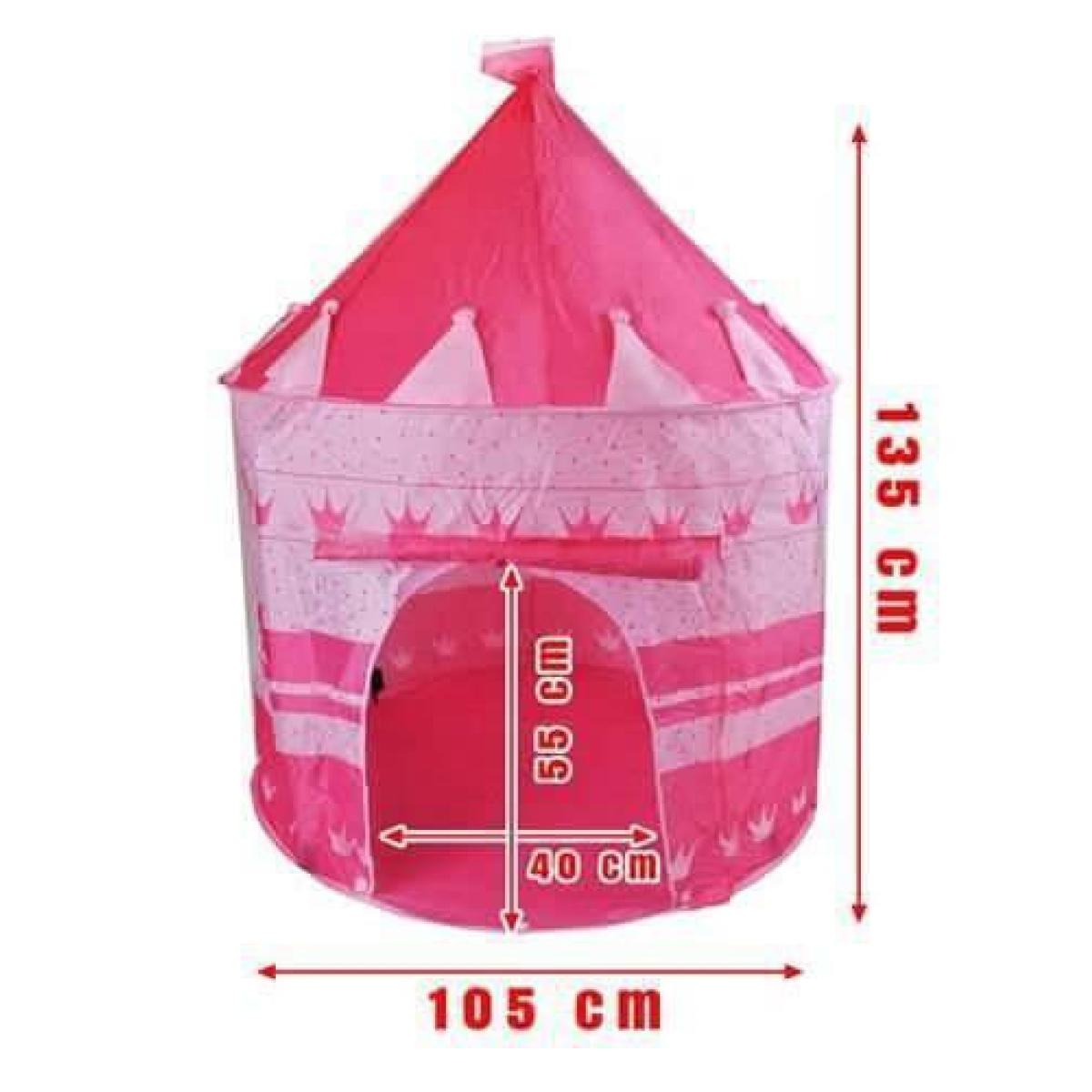 Παιδική Σκηνή Pop Up Tent, σε σχήμα κάστρου με ύψος 135cm σε ροζ χρώμα