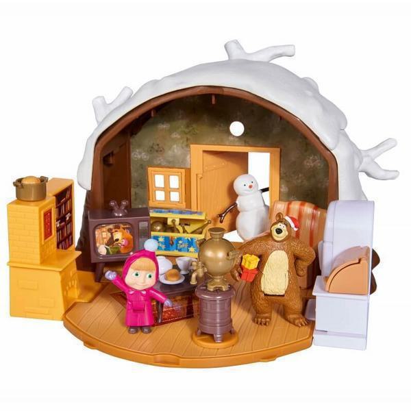 Simba Toys Σπίτι Μάσα Και Αρκούδος  - Το Χειμερινό Σπίτι του Αρκούδου Misha