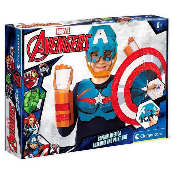 Marvel Avengers Captain America Mask Χειροτεχνικό Παιχνίδι Clementoni Aξεσουάρ Μάσκα για 5+ Ετών