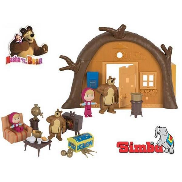 Simba Toys Σπίτι Μάσα Και Αρκούδος  Το Σπίτι Του Αρκούδου - Φορητό Σπίτι Που Αναδιπλώνεται Από 3 Ετών