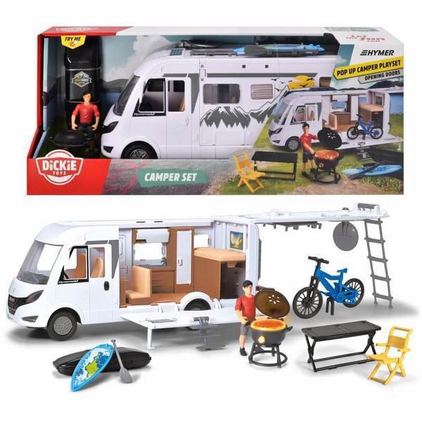 DICKIE Toys Playlife Camper Αυτοκινούμενο Τροχόσπιτο Hymer Με Αξεσουάρ 30cm από 3 ετών