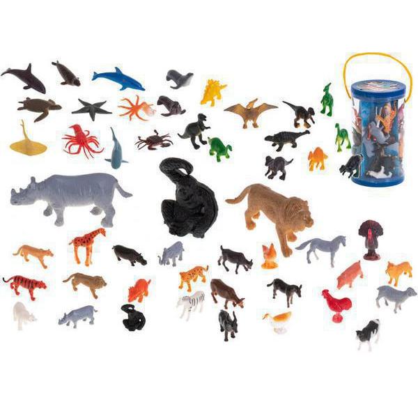 Φιγούρες δεινοσαύρων, ζώων φάρμας, ζώων σαφάρι,θαλάσσιων ζώων 48 τεμαχίων