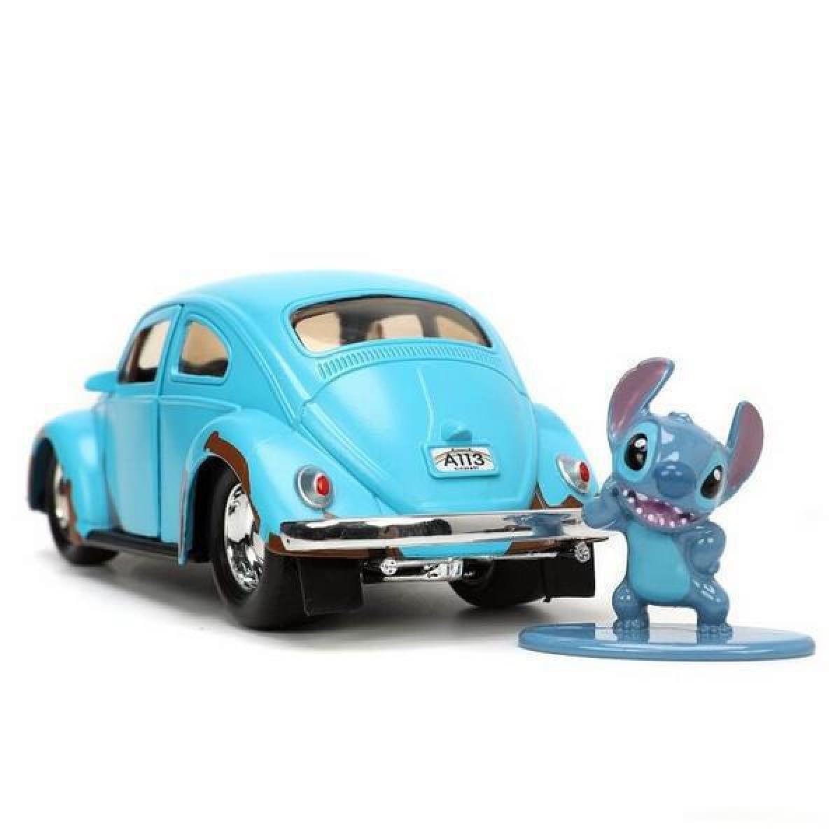 JADA Disney Volkswagen Beetle Stitch & Lilo Action Figure Car 1:32 14cm Από 8 Ετών