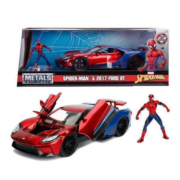 Jada Marvel Spiderman Αυτοκινητάκι Ford GT 1:24 2017 Από 8 Ετών