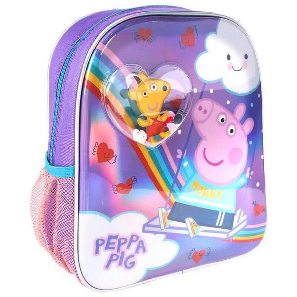 Cerda Peppa Pig Σχολική Τσάντα Πλάτης Νηπιαγωγείου Σε Μωβ Χρώμα Peppa Pig 31cm