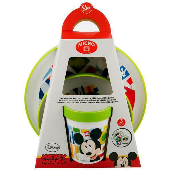Disney Mickey Παιδικό Σετ Φαγητού Πλαστικό Ειδικό Για Μικροκύματα 44281