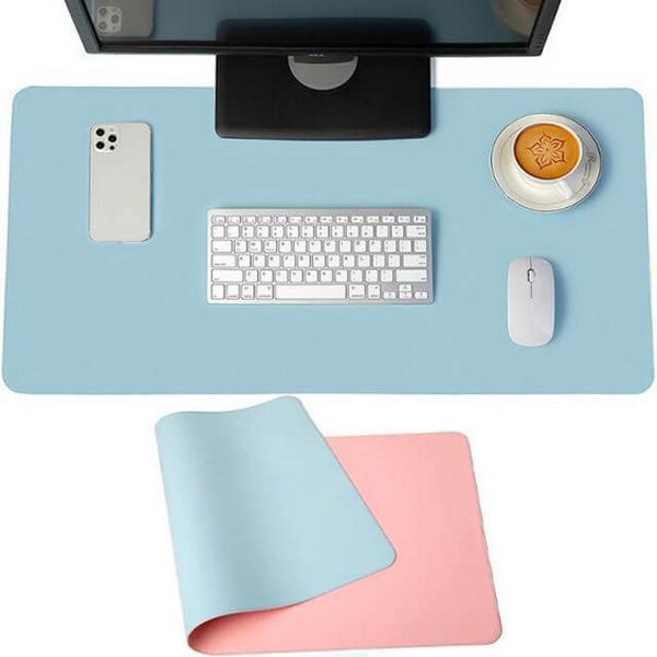 Mouse Pad- Σουμέν Γραφείου Διπλής Όψης 90 x 40cm Μπλε- Ροζ