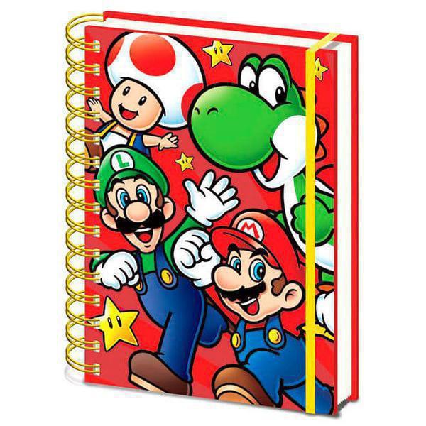 Notebook Σημειωματάριο Σπιράλ Super Mario (Run) A5 21cm x 15cm Pyramid