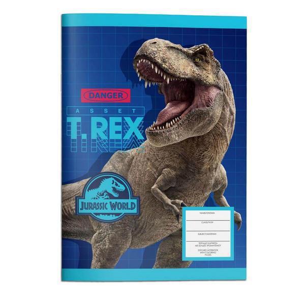 Τετράδιο Καρφίτσα Jurassic World 17x25 εκ. 40 Φύλλα Danger Asset T.Rex
