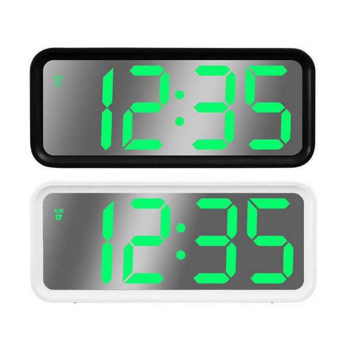 Ψηφιακό Ρολόι Με Ξυπνητήρι & Θερμόμετρο "Mirror" Λευκό GT087