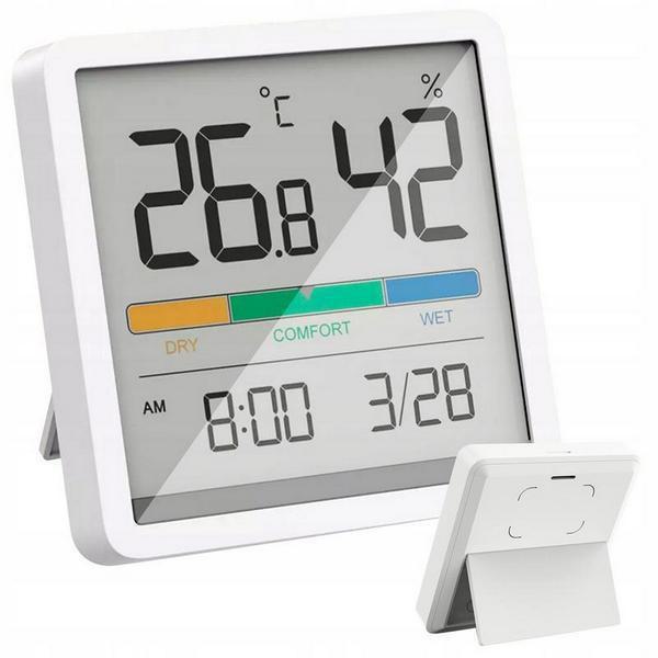 Εσωτερικό Ψηφιακό θερμόμετρο / Υγρόμετρο / Ρολόι / Ημερομηνία FLAT YGH5254
