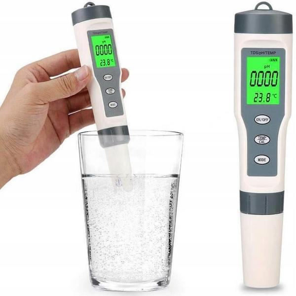 PH Tester Ψηφιακό Όργανο Μέτρησης PH Νερού & Υγρών ATC 0,0 - 14,0 pH & Θερμόμετρο 0,19 C-60,0 °C EZ-9908