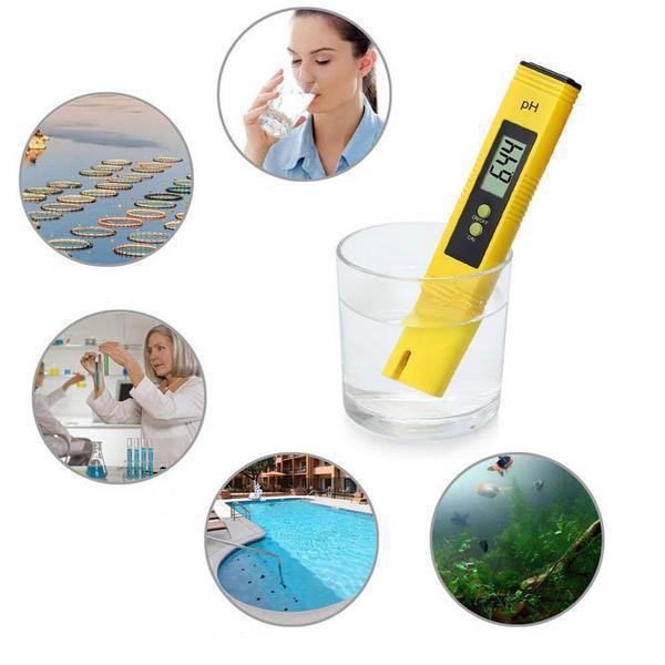 PH Tester Ψηφιακό Όργανο Μέτρησης PH Νερού & Υγρών & Θερμόμετρο ATC 0,0 - 14,0 pH PH-02