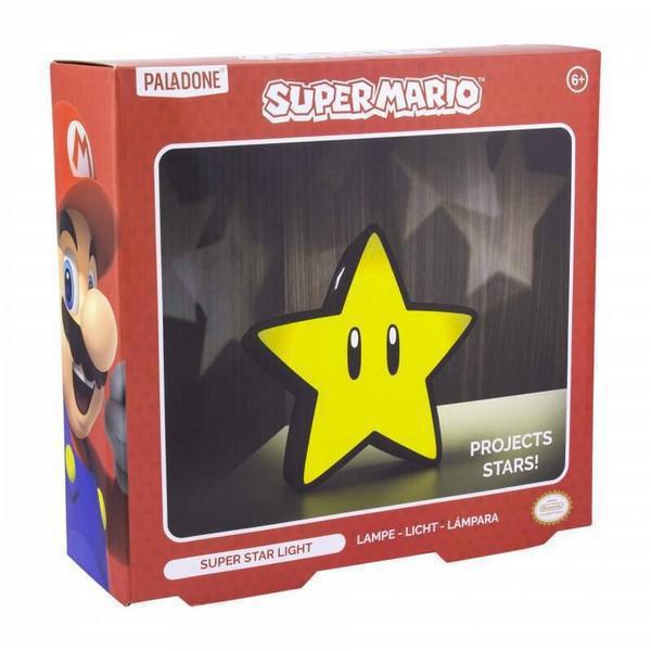 Paladone Super Mario – Super Star Light Με Προτζέκτορα Αστεριών BDP Επιτραπέζιο Φωτιστικό 24cm x 24cm