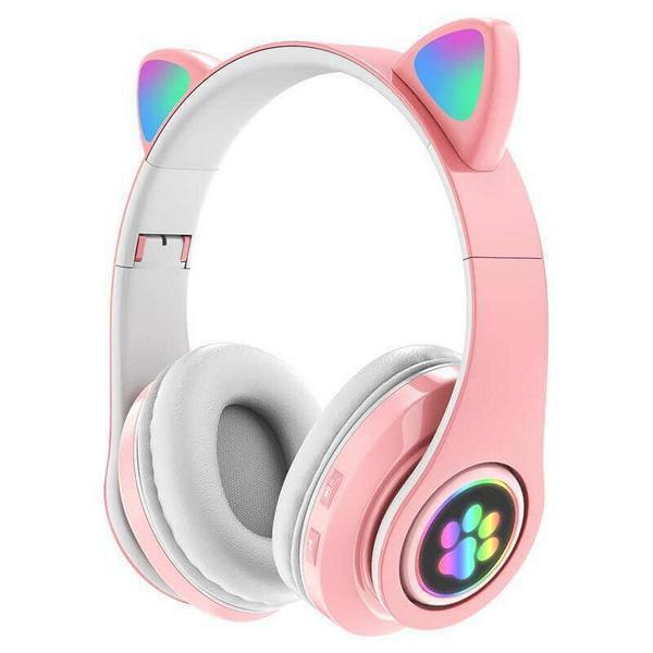 Ασύρματα Ακουστικά Cat Εars Ροζ  PV33P