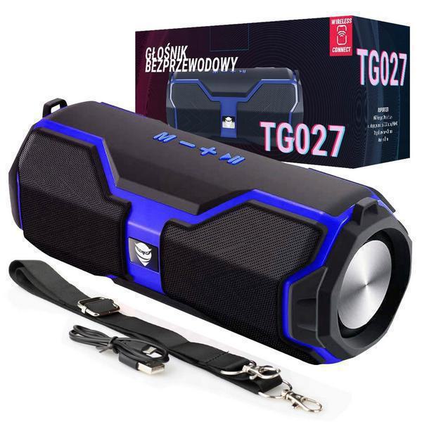 Ηχείο Bluetooth , USB , Micro SD , AUX , Ράδιο , TUBA Renew Force Μαύρο - Μπλε 85mm x 225mm TG027