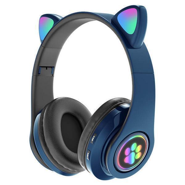 Ασύρματα Ακουστικά Cat Εars Μπλε  PV33B