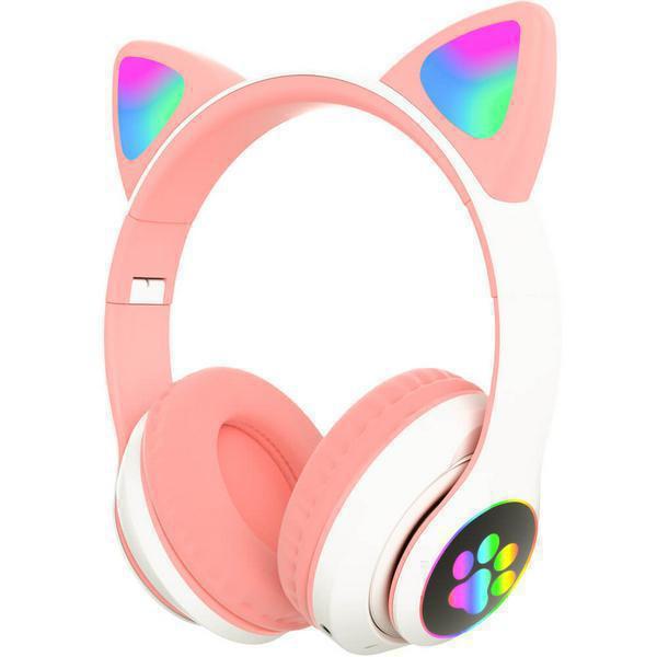 Ασύρματα Ακουστικά Cat Εars New Άσπρο - Ροζ  PV33PN