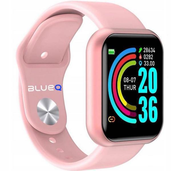 SmartWatch Ρολόι Χειρός Android/iOS Τετράγωνο 1,3" D13 Ροζ Χρώμα