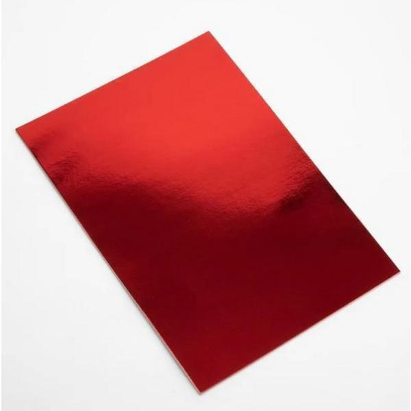 The Littlies Χαρτόνι Διπλής Όψης Κόκκινο Μεταλλιζέ 50x70εκ.