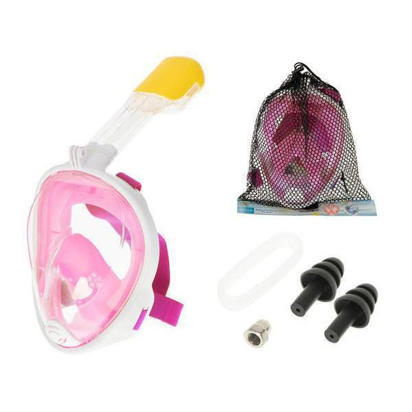 Μάσκα Θαλάσσης Full Face Με Ενσωματωμένο  Αναπνευστήρα Ροζ Παιδική Small/Medium
