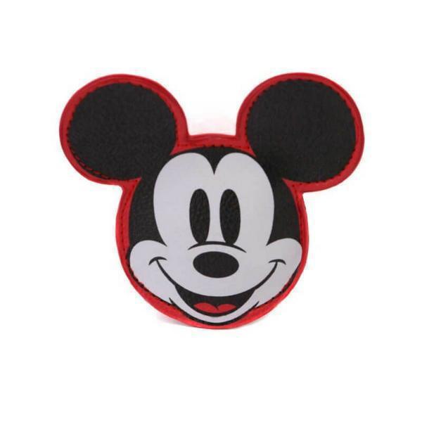 Πορτοφολάκι Disney Mickey Mouse Φατσούλα Με Φερμουάρ Μαύρο Κόκκινο Karactermania