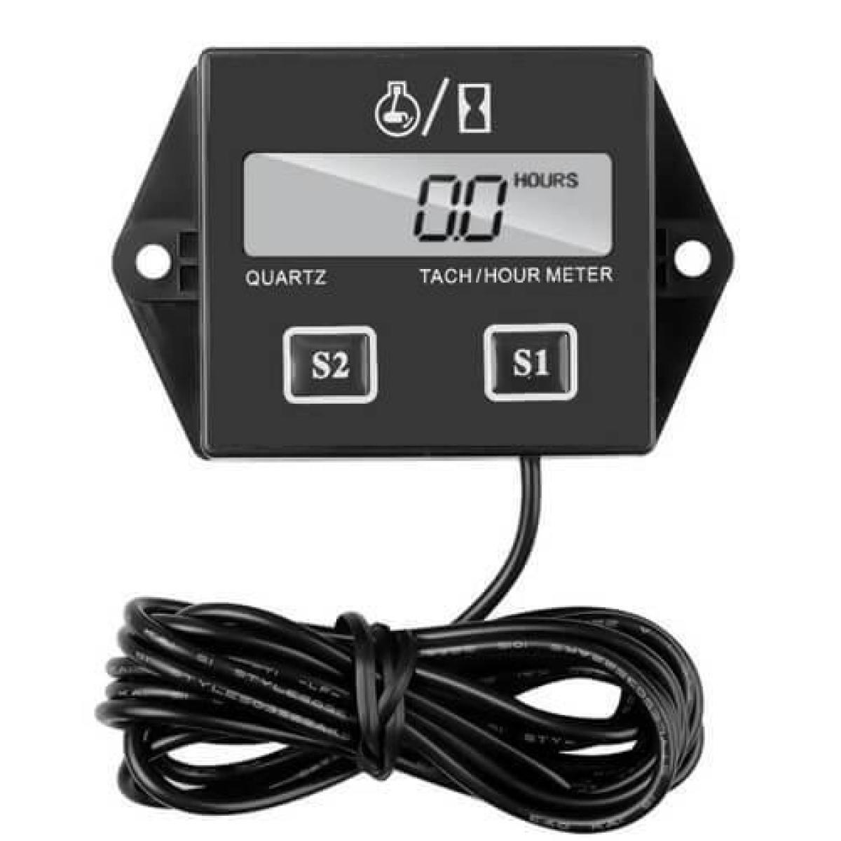 Ψηφιακό Στροφόμετρο Αυτοκινήτου / Moto RPM και Μετρητής Ωρών Λειτουργίας Με Οθόνη LCD (TACH1)